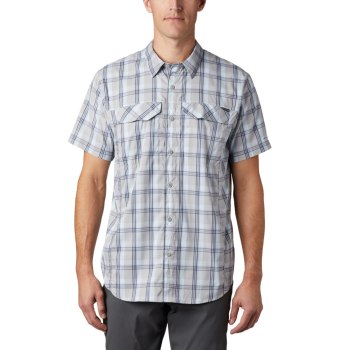 Columbia Silver Ridge Lite Plaid Short Sleeve, Camisa Grises Para Hombre | 416058-HSZ